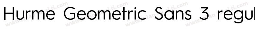 Hurme Geometric Sans 3 regular字体转换